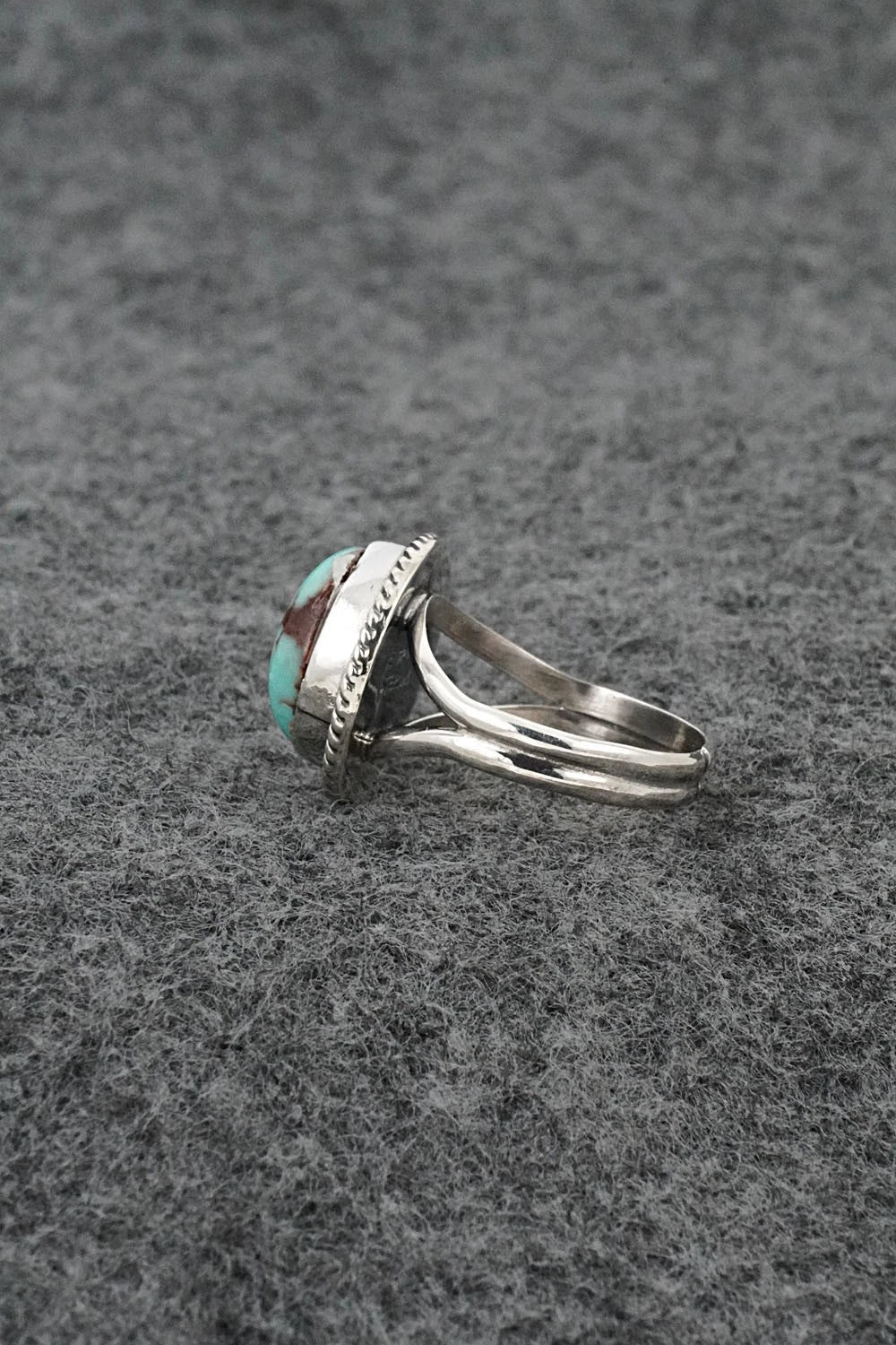 Turquoise & Sterling Silver Ring - Eugene Gruber - Size 5