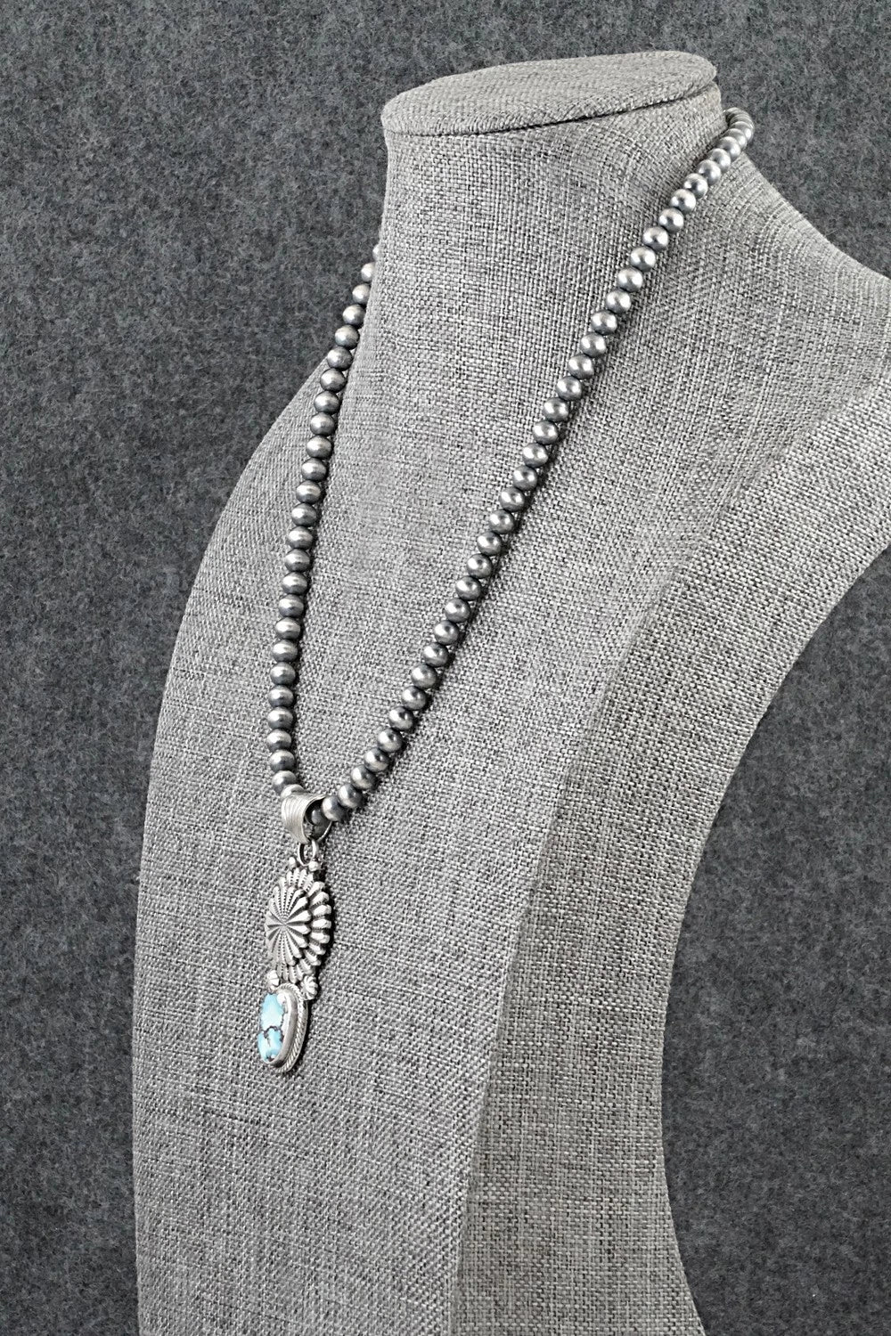 Turquoise & Sterling Silver Necklace - Sharon McCarthy