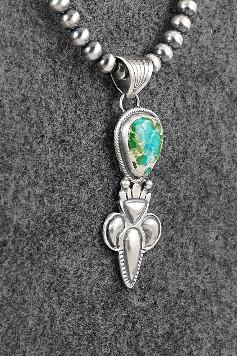 Turquoise & Sterling Silver Necklace - Gary Shorty