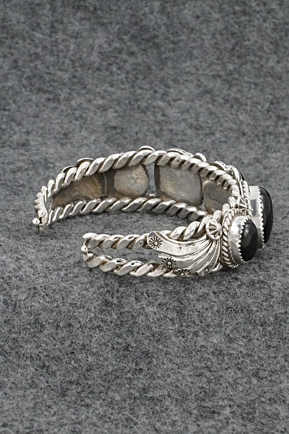 Onyx & Sterling Silver Bracelet - Emerson Delgarito