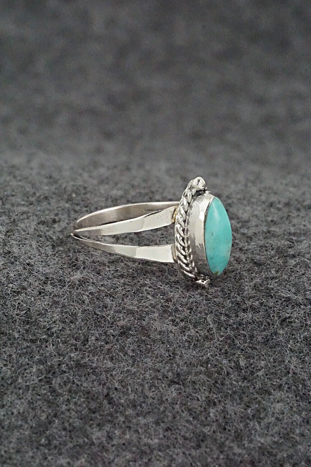 Turquoise & Sterling Silver Ring - Alice Rose Saunders - Size 7