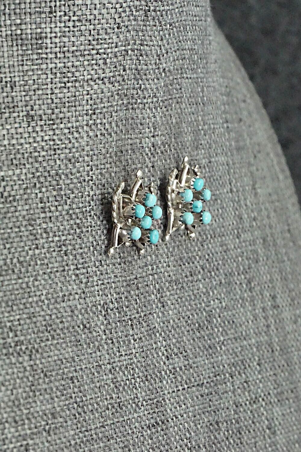 Turquoise & Sterling Silver Earrings - Wayne Johnson