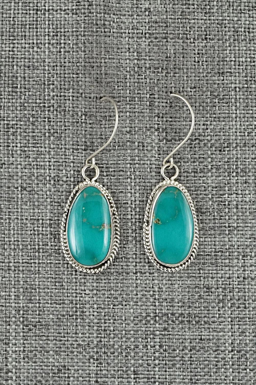 Turquoise & Sterling Silver Earrings - Rosemary Saunders