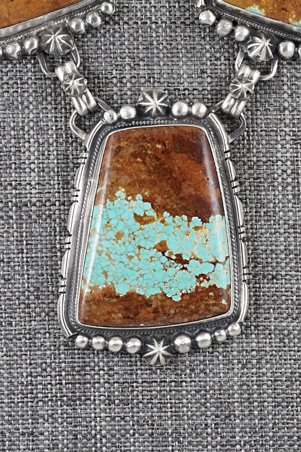 Turquoise & Sterling Silver Necklace and Earrings Set - Bob Becenti