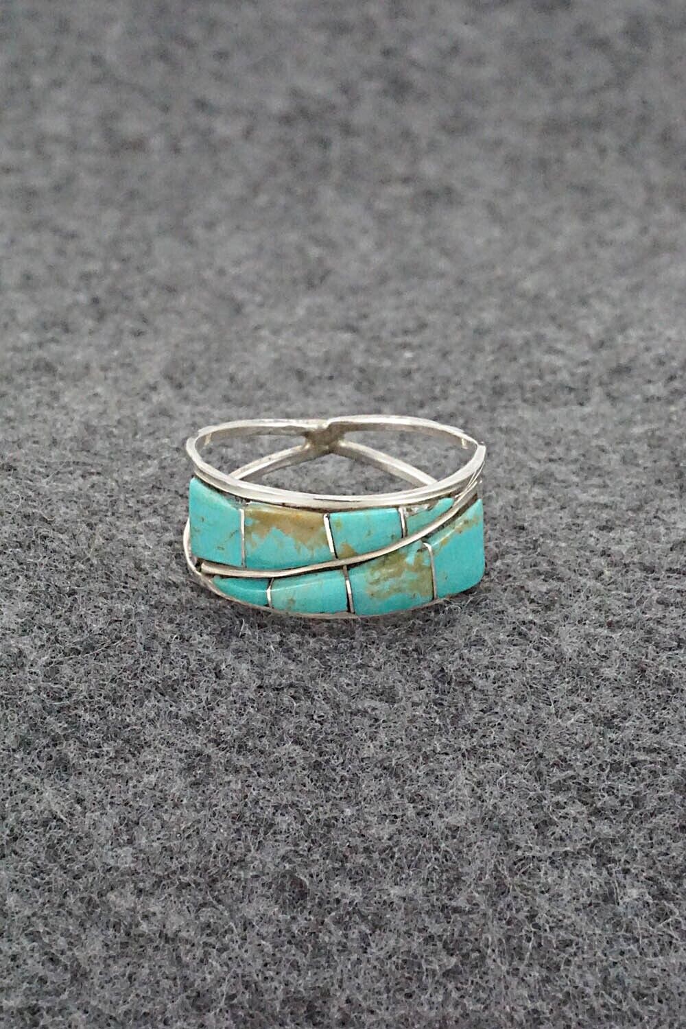 Turquoise & Sterling Silver Ring - Debbie Livingston - Size 10.25
