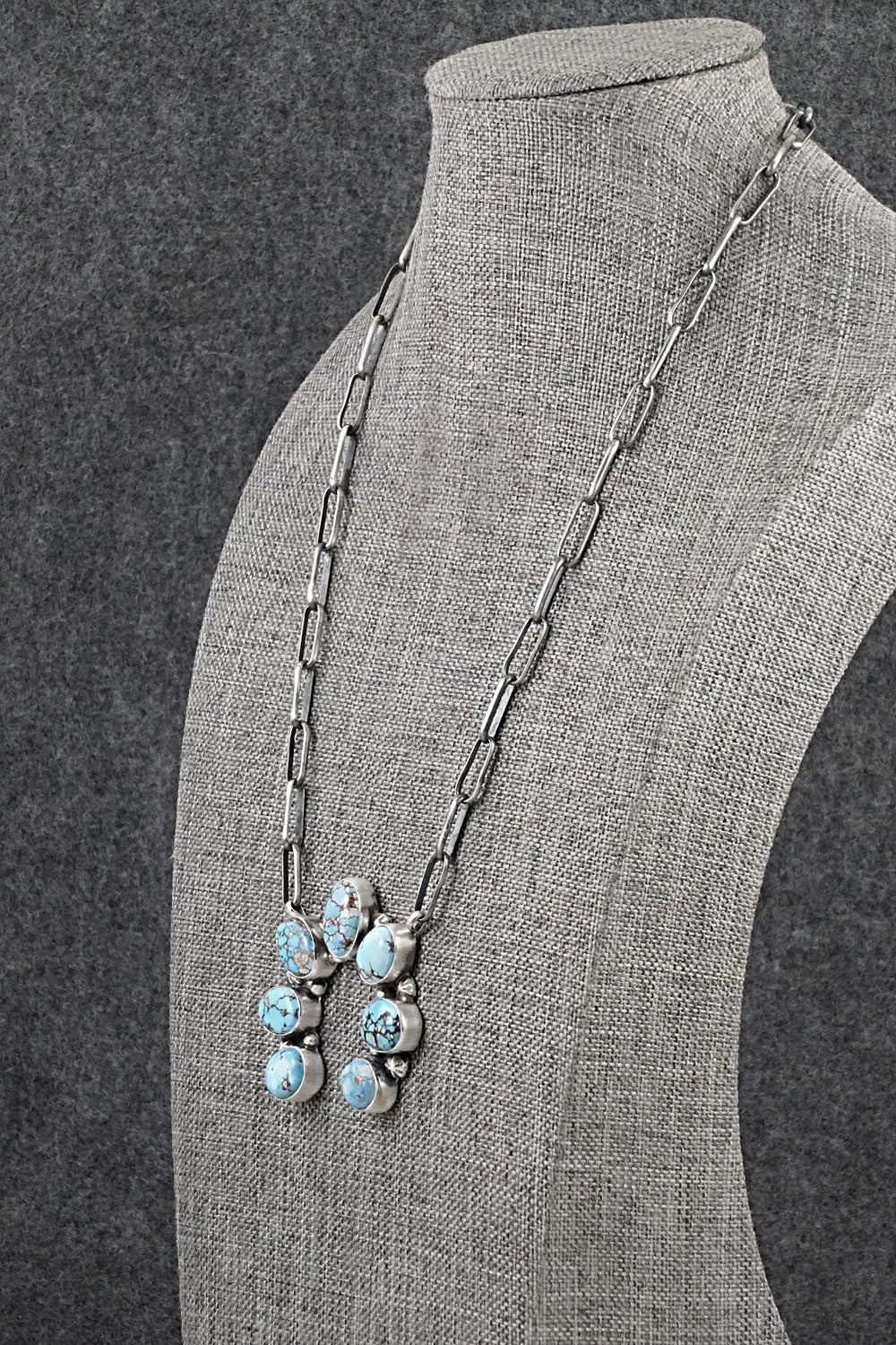 Turquoise & Sterling Silver Necklace - Darrin Livingston