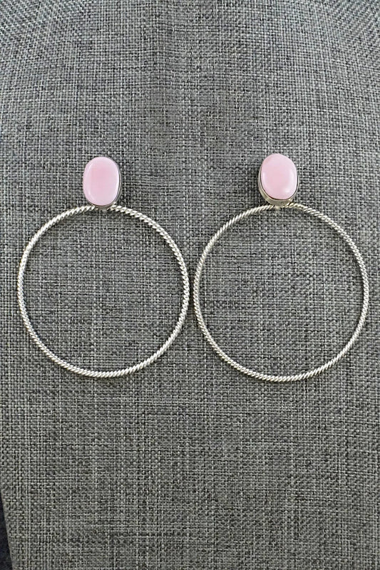 Pink Conch & Sterling Silver Earrings - Verley Betone