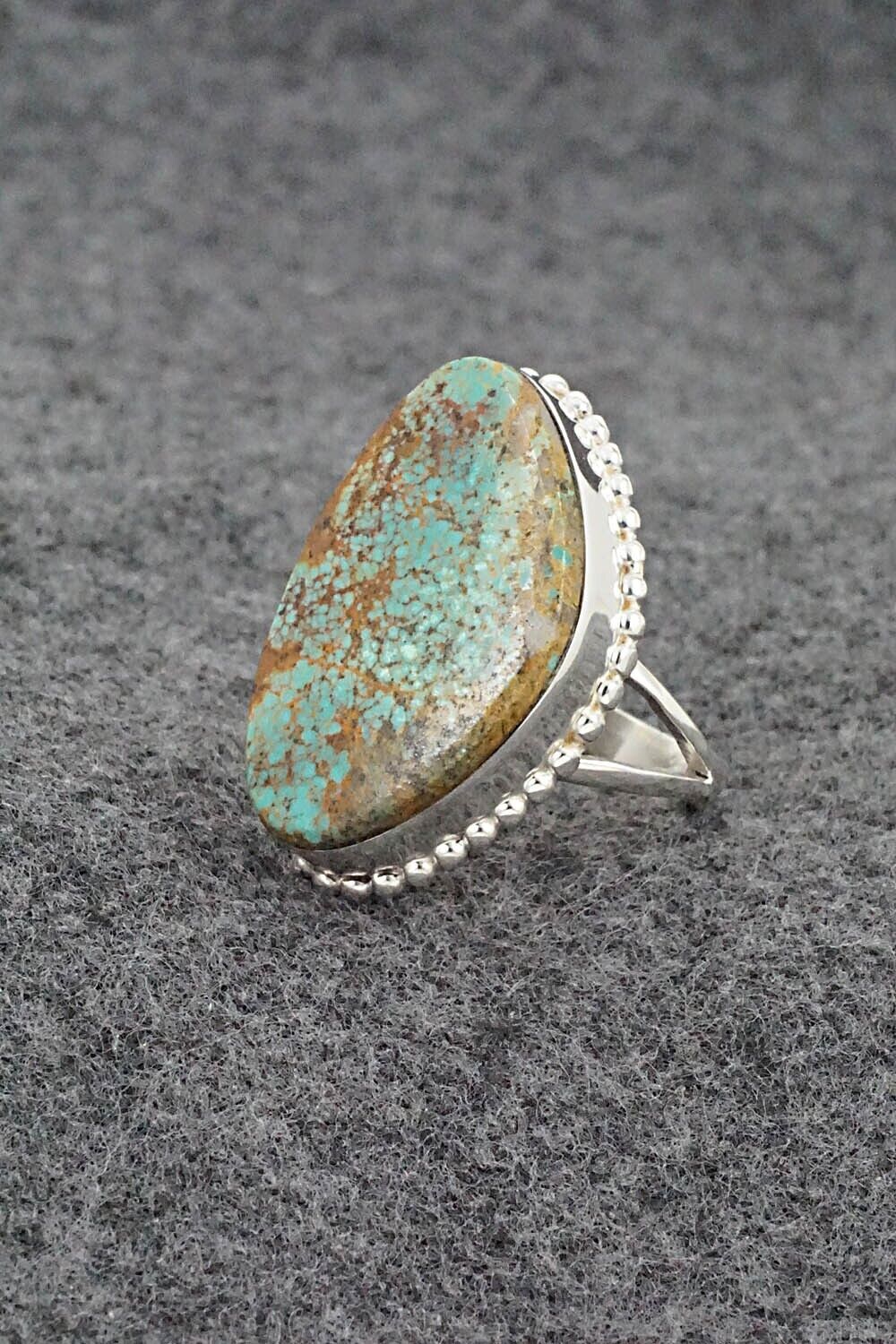 Turquoise & Sterling Silver Ring - Larry Castillo - Size 8