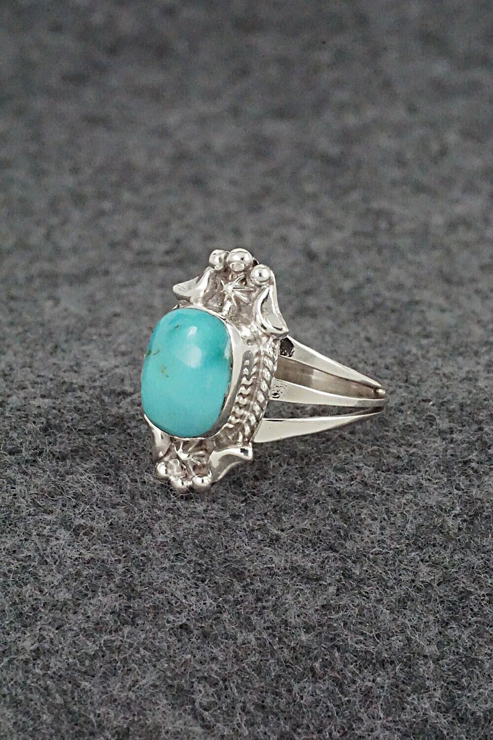 Turquoise & Sterling Silver Ring - Theresa Smith - Size 7