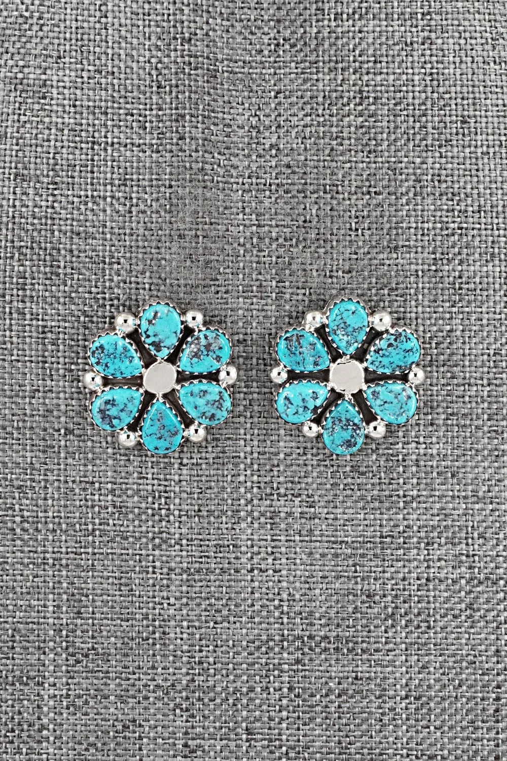 Turquoise & Sterling Silver Earrings - Anthony Brown