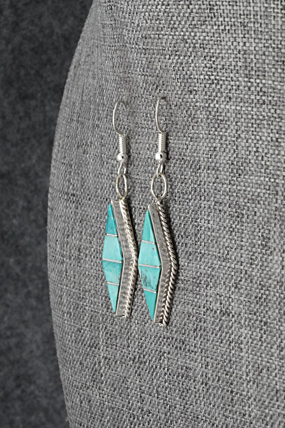 Turquoise & Sterling Silver Earrings - Andrew Enrico
