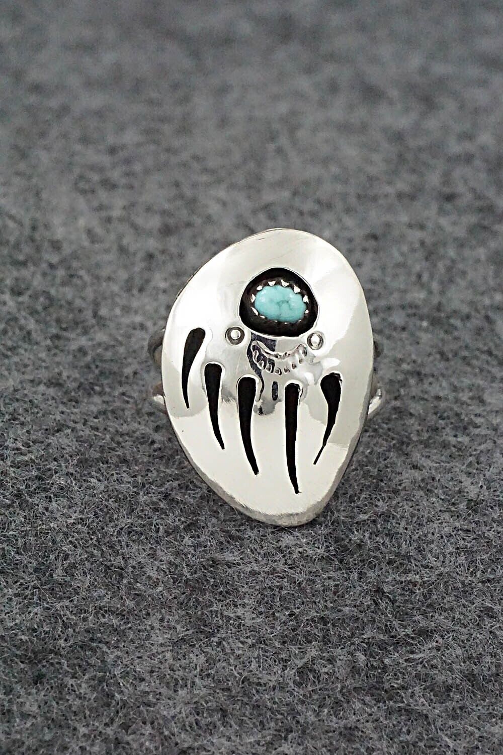 Turquoise & Sterling Silver Ring - Ervin Begay - Size 7