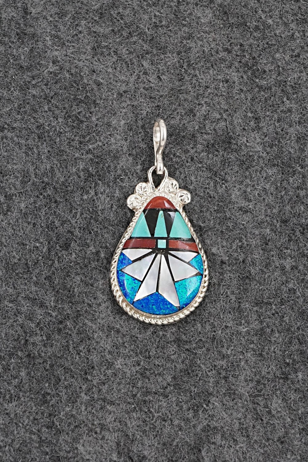 Multi-Stone & Sterling Silver Pendant - Ola Eriacho