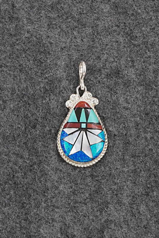 Multi-Stone & Sterling Silver Pendant - Ola Eriacho