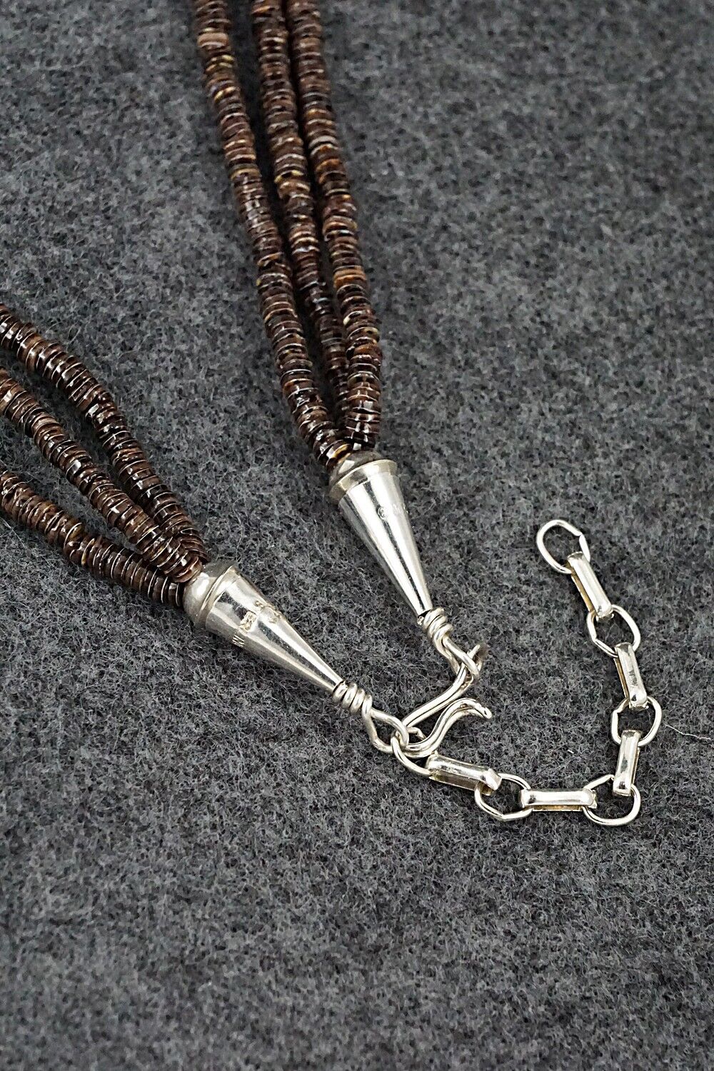 Multi-Stone & Sterling Silver Necklace 29" - Helen Tsosie