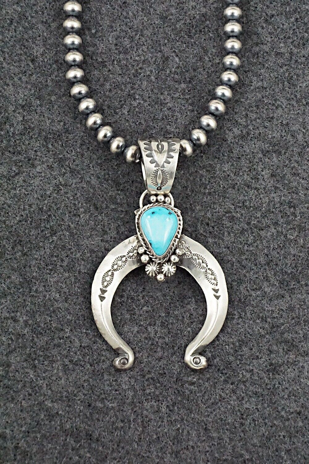Turquoise & Sterling Silver Necklace - Samuel Yellowhair