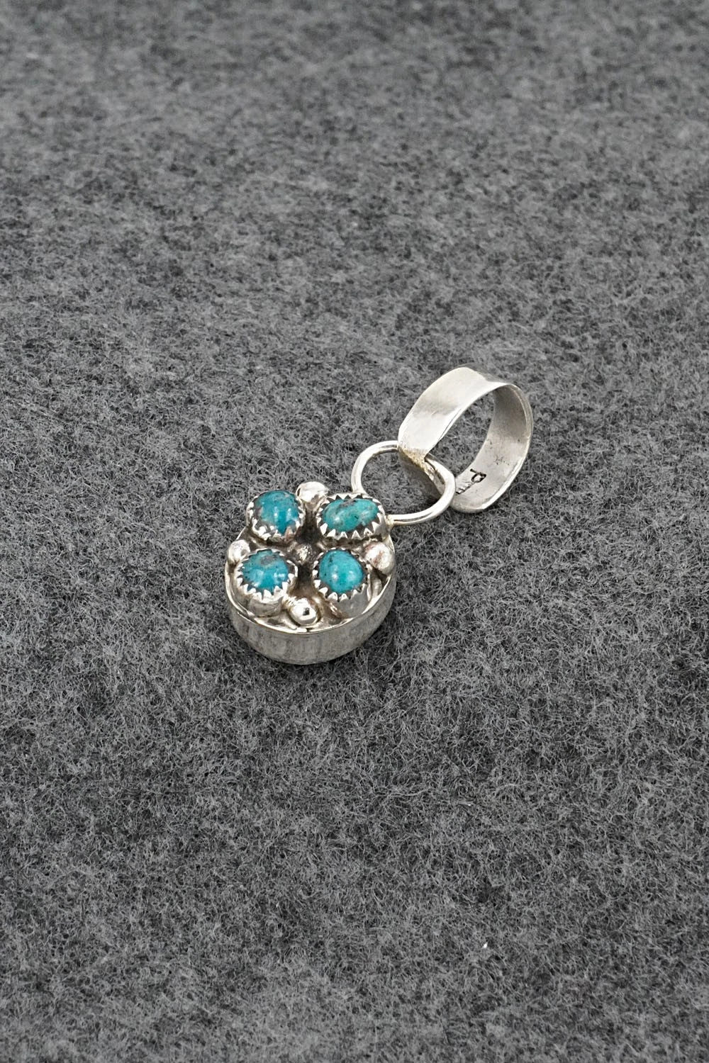 Turquoise & Sterling Silver Pendant - Priscilla Reeder