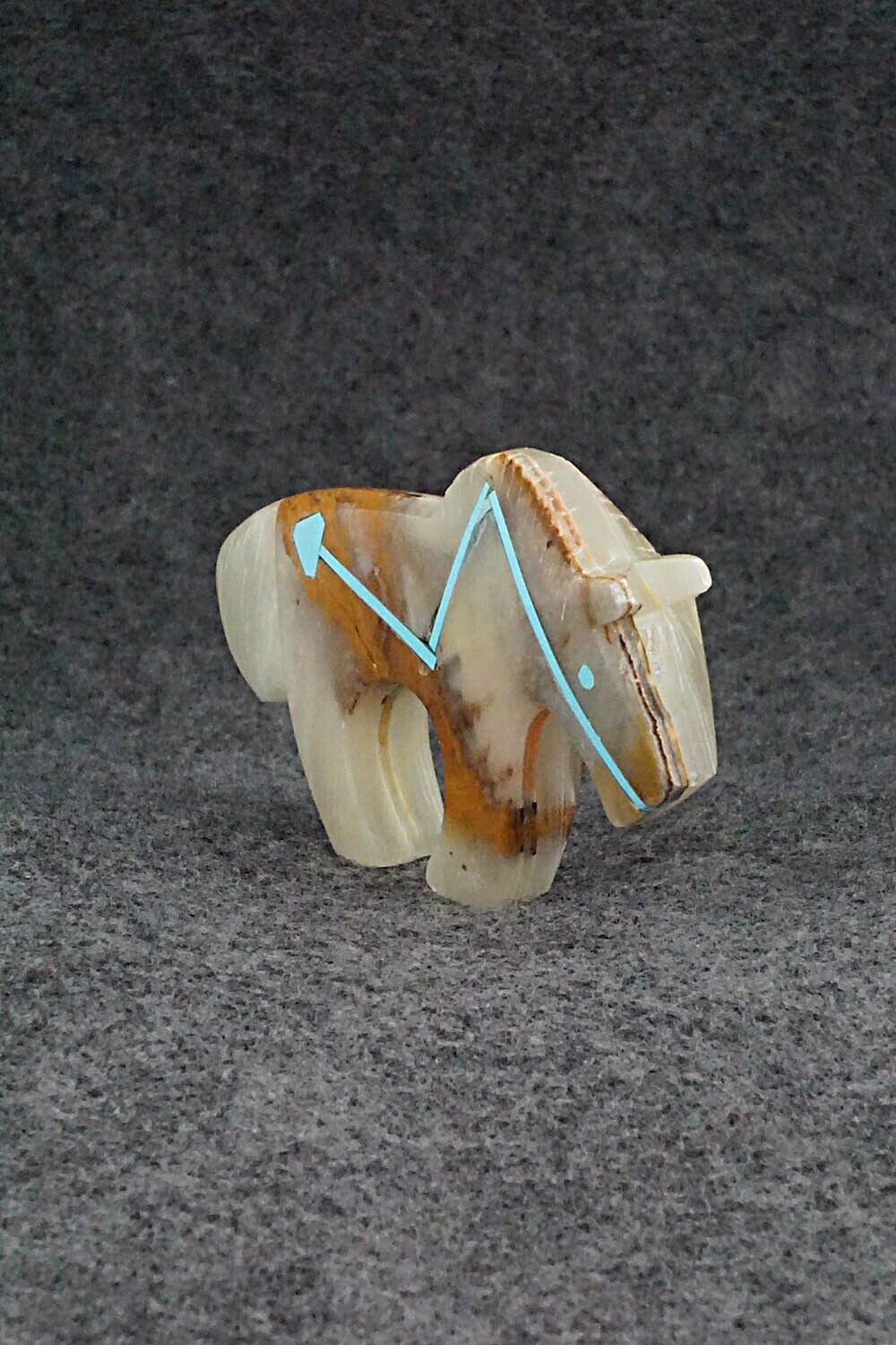 Horse Zuni Fetish Carving - Kenric Laiwakete