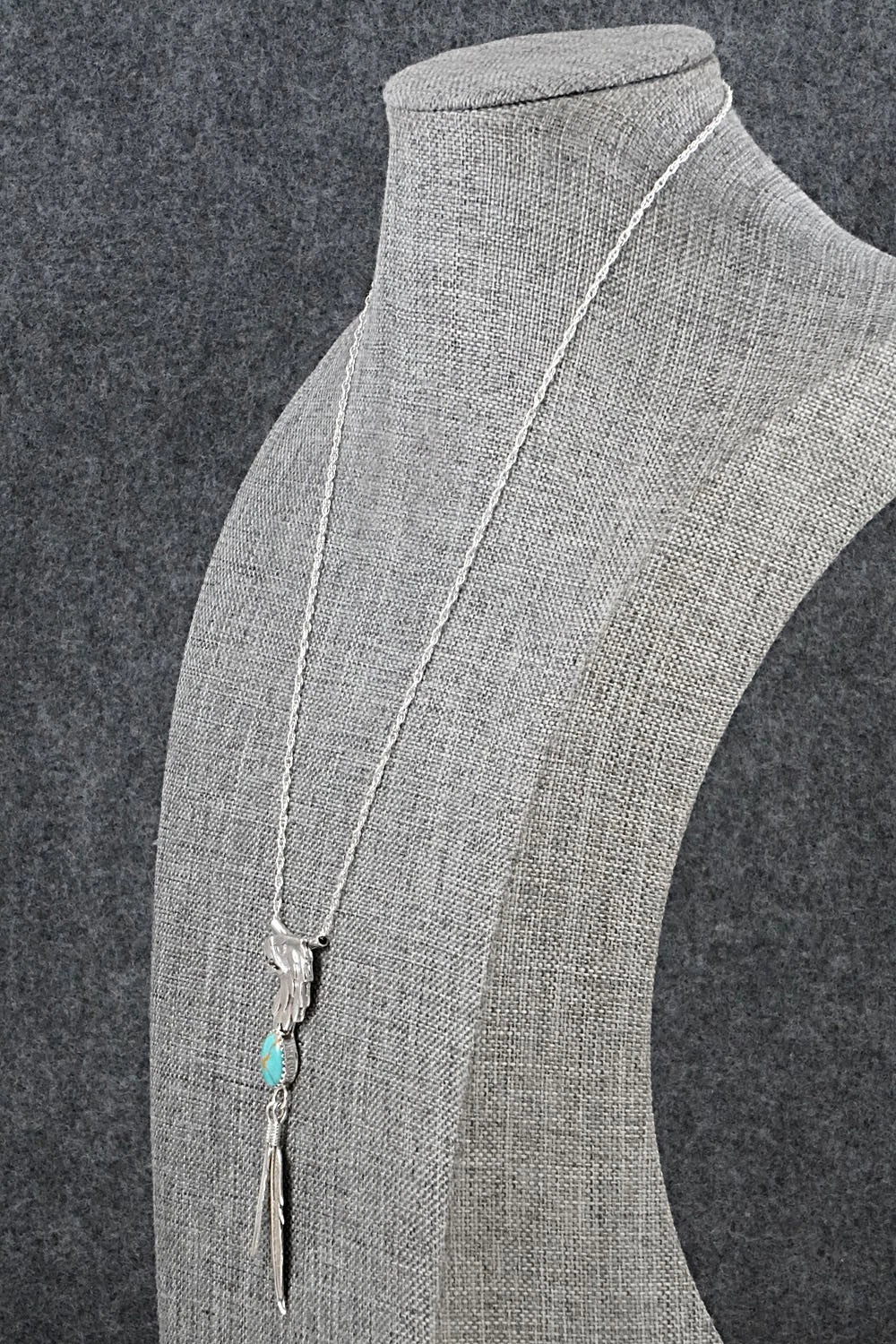Turquoise & Sterling Silver Necklace - Genevieve Francisco