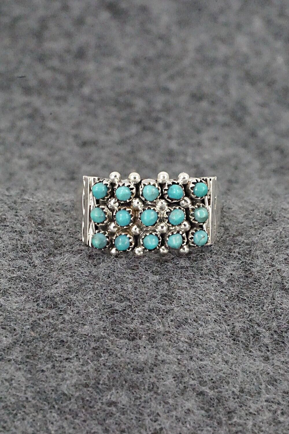 Turquoise & Sterling Silver Ring - Stephen Haloo - Size 6.75