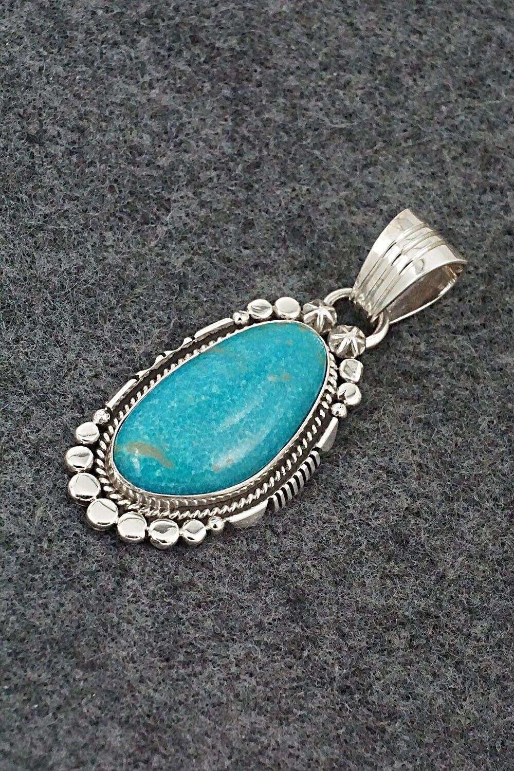 Turquoise & Sterling Silver Pendant - Daniel Benally