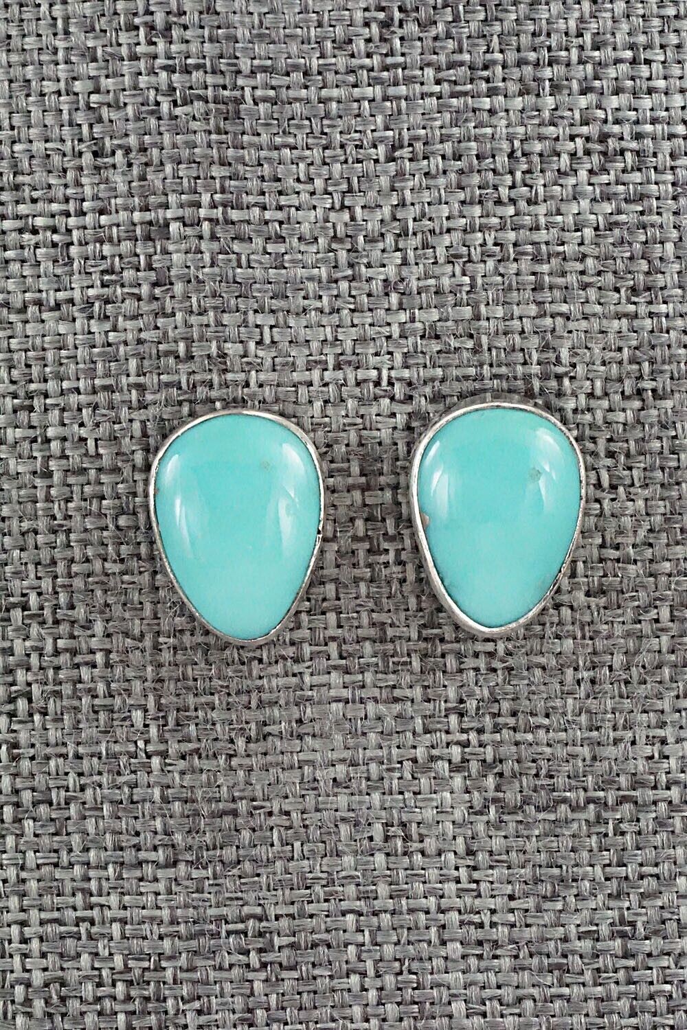 Turquoise & Sterling Silver Earrings - Marco Begaye