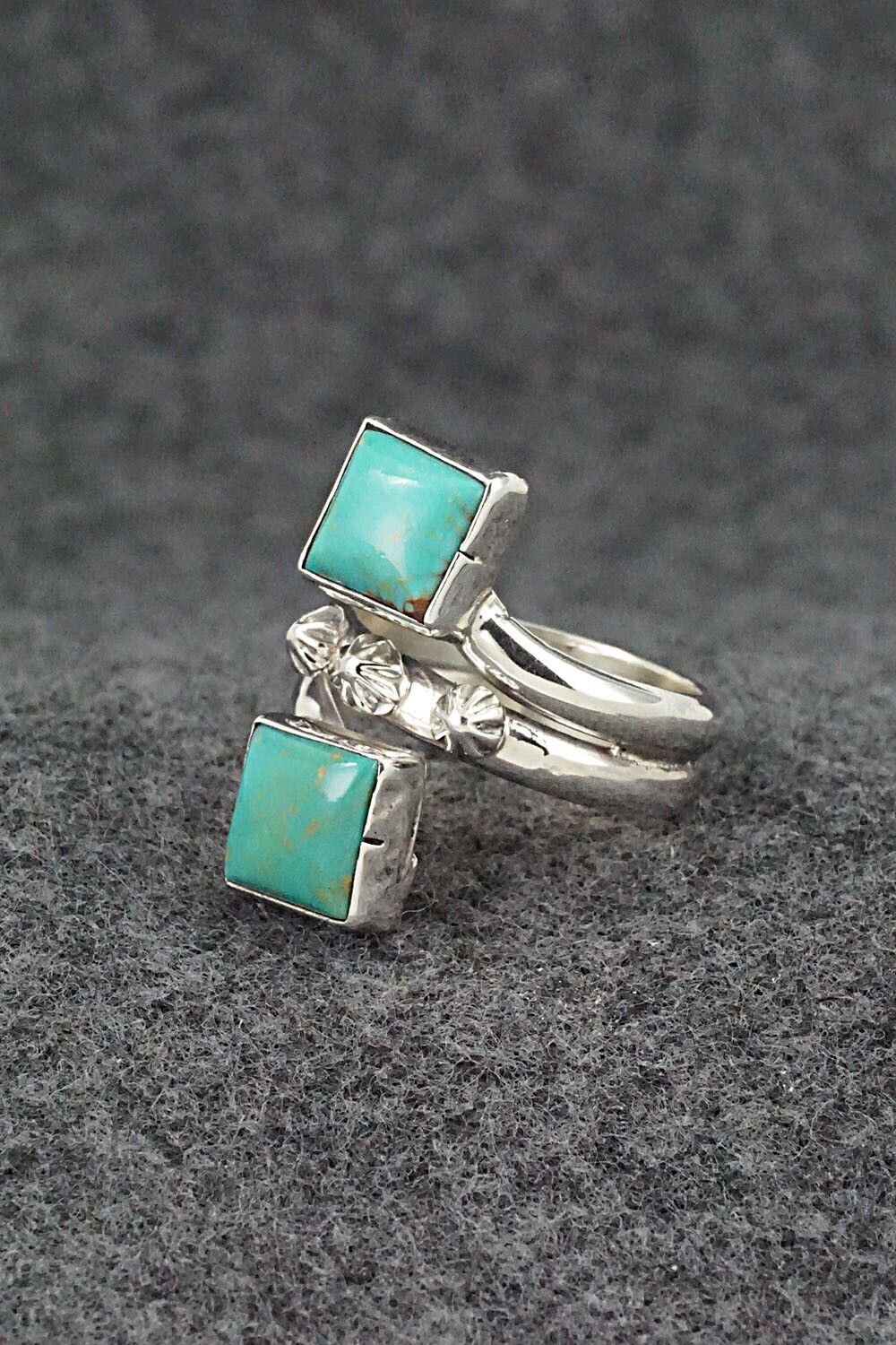 Turquoise & Sterling Silver Ring - Bobby Platero - Size 6