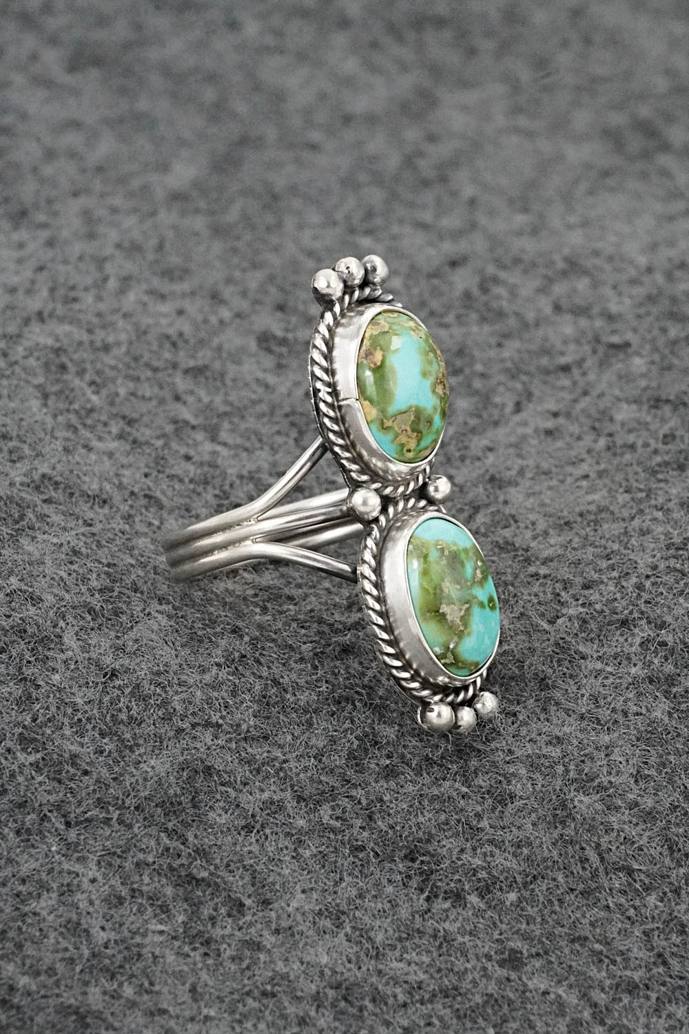 Turquoise & Sterling Silver Ring - Rena Begay - Size 8