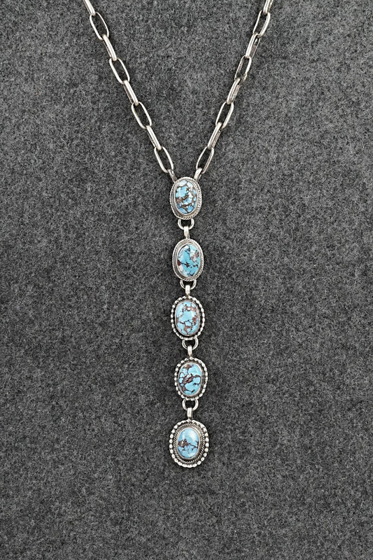 Turquoise & Sterling Silver Necklace - Bobby Johnson