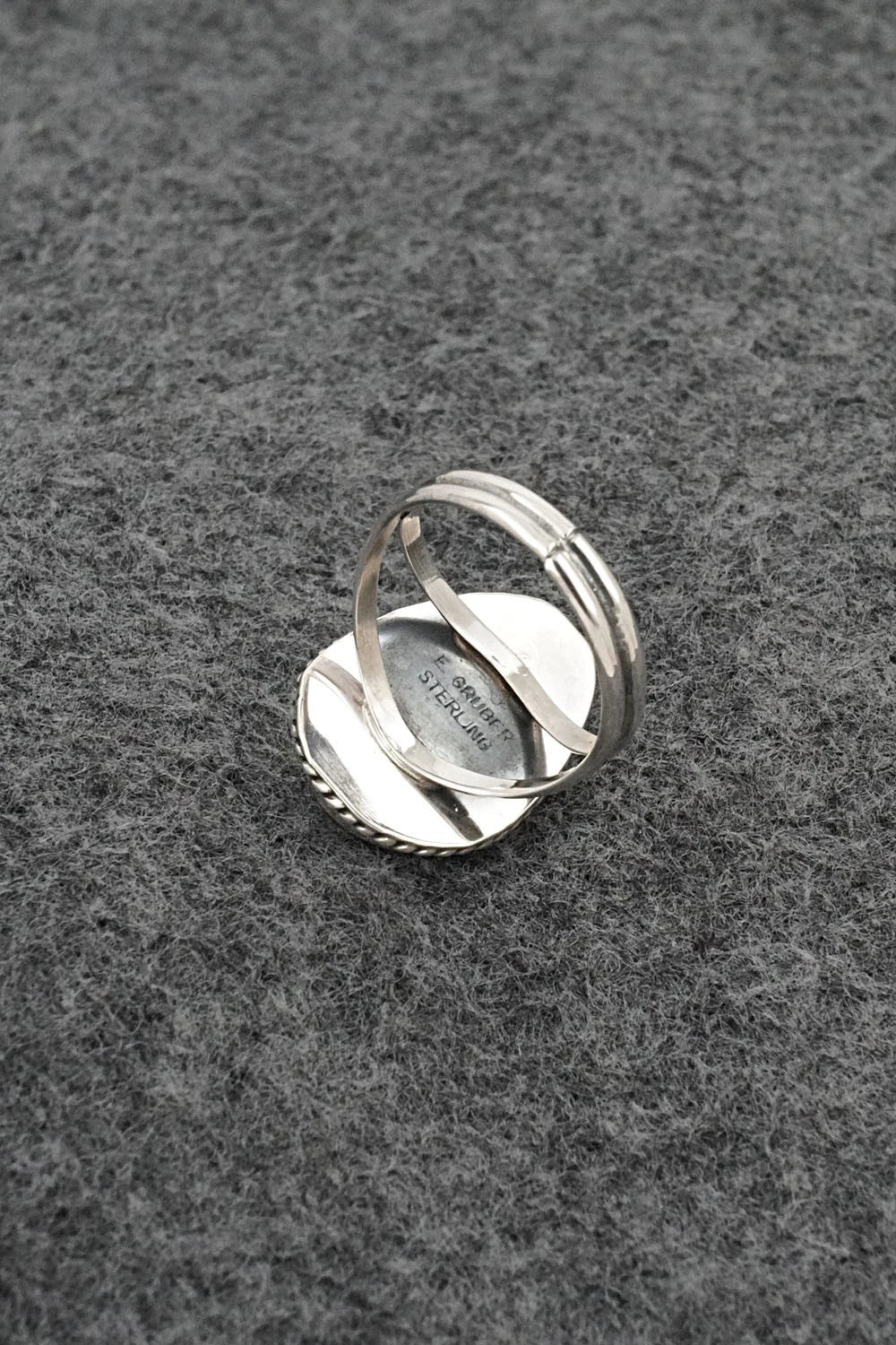 Turquoise & Sterling Silver Ring - Eugene Gruber - Size 6