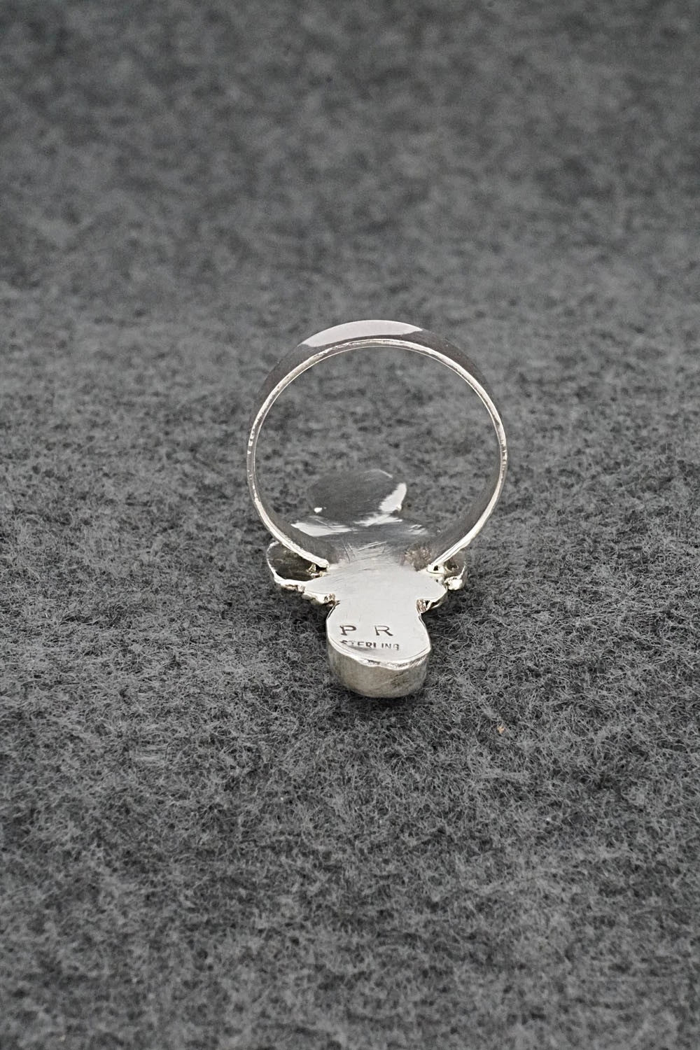 Onyx & Sterling Silver Ring - Priscilla Reeder - Size 8