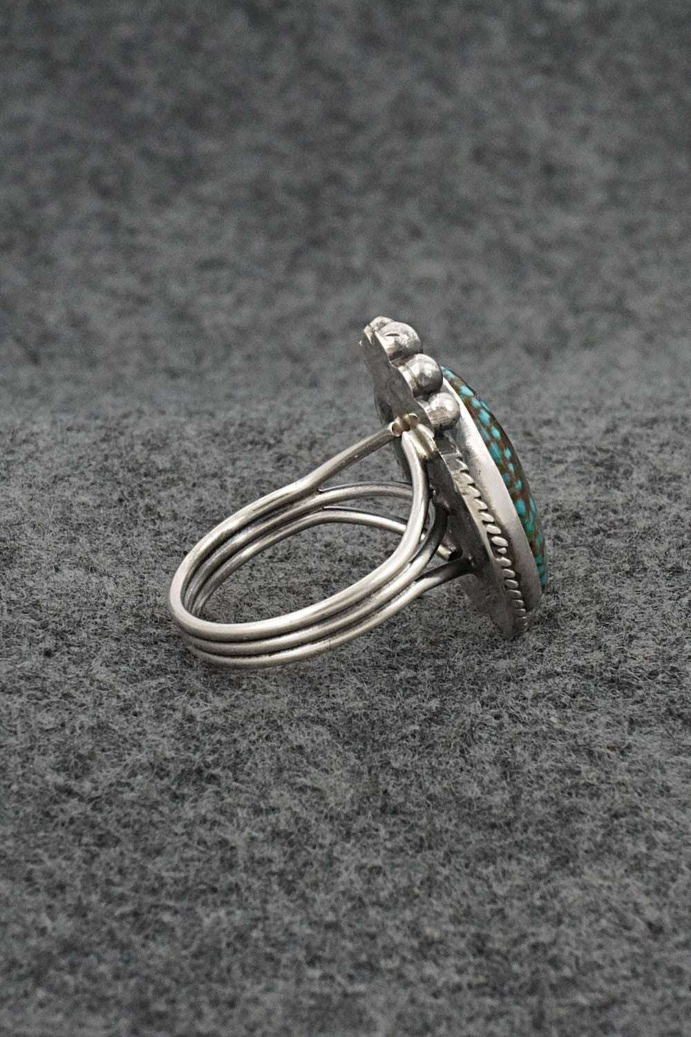 Turquoise & Sterling Silver Ring - Rena Begay - Size 9