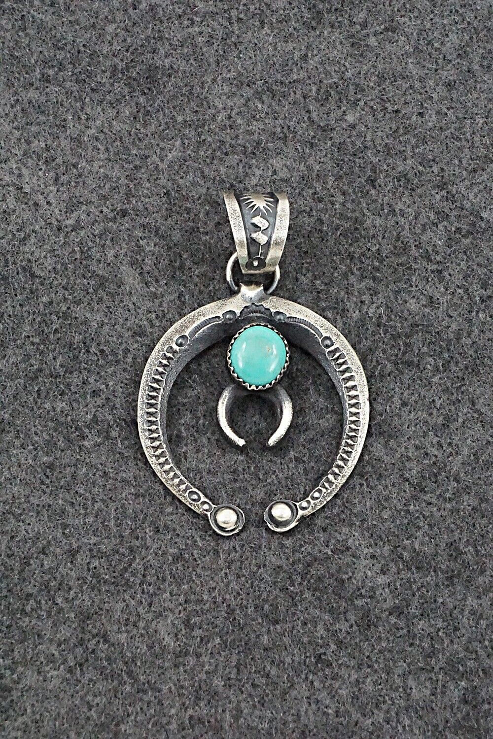 Turquoise & Sterling Silver Pendant - Eva & Linberg Billah