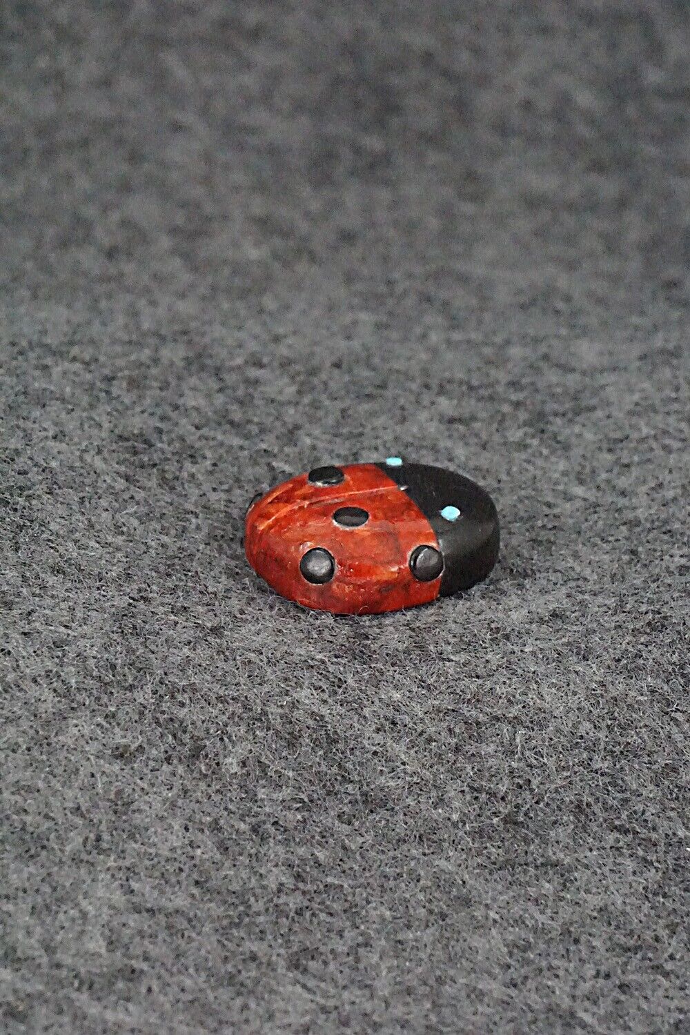 Ladybug Zuni Fetish Carving - Reynold Lunasee