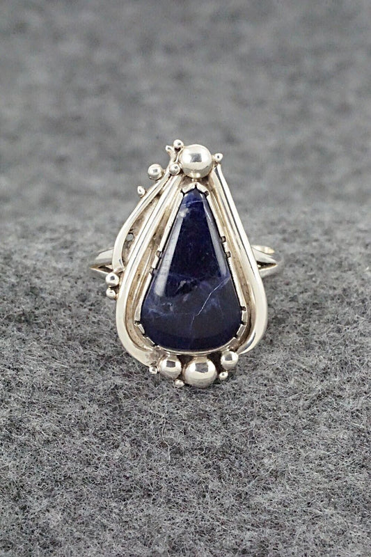 Sodalite & Sterling Silver Ring - Oliver Smith - Size 9.5