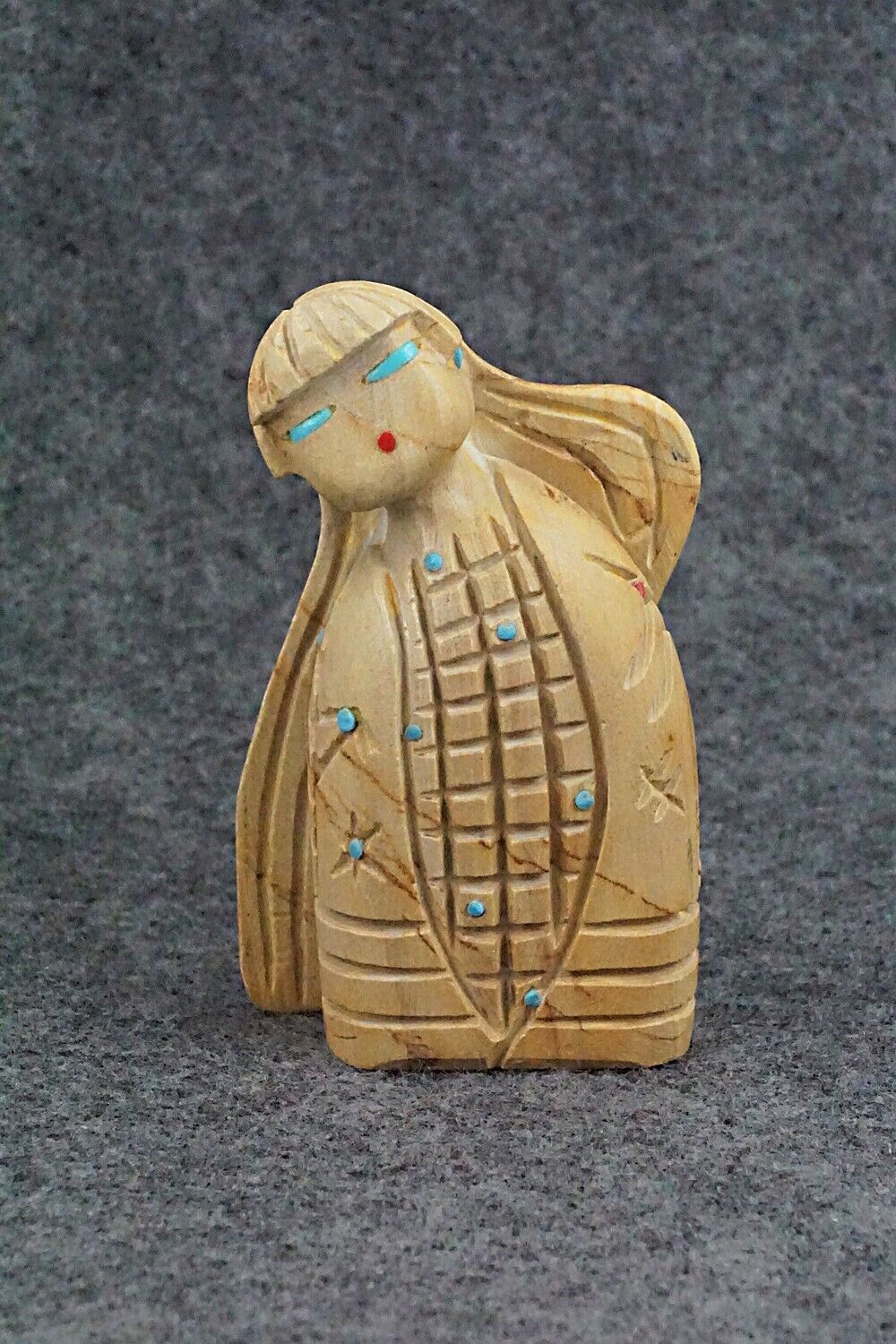 Corn Maiden Zuni Fetish Carving - Douglas Martza