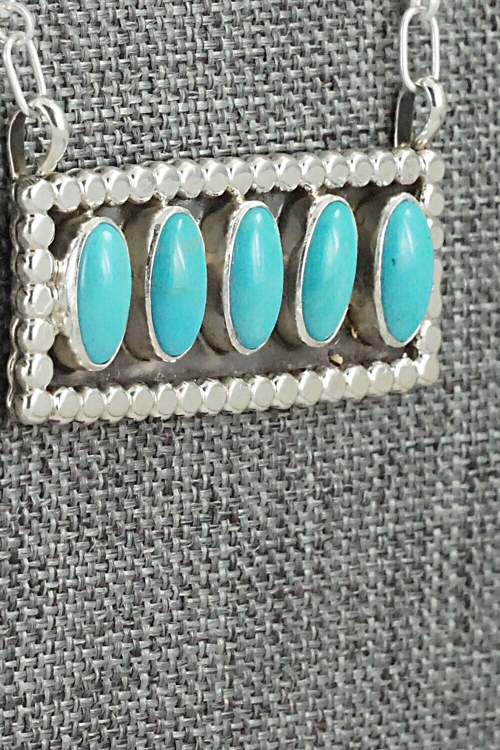 Turquoise & Sterling Silver Necklace - Sharon McCarthy
