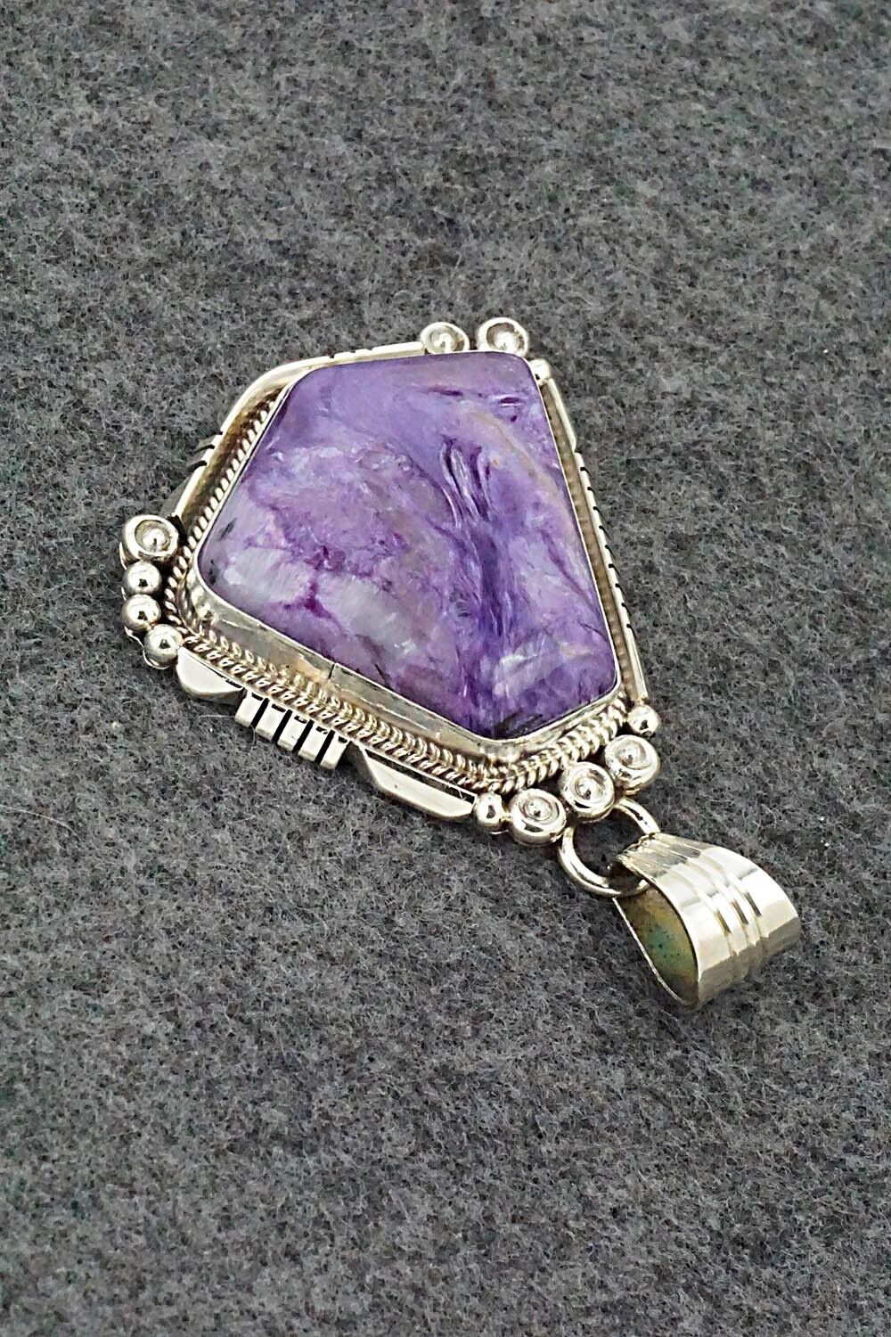 Charoite & Sterling Silver Pendant - Daniel Benally