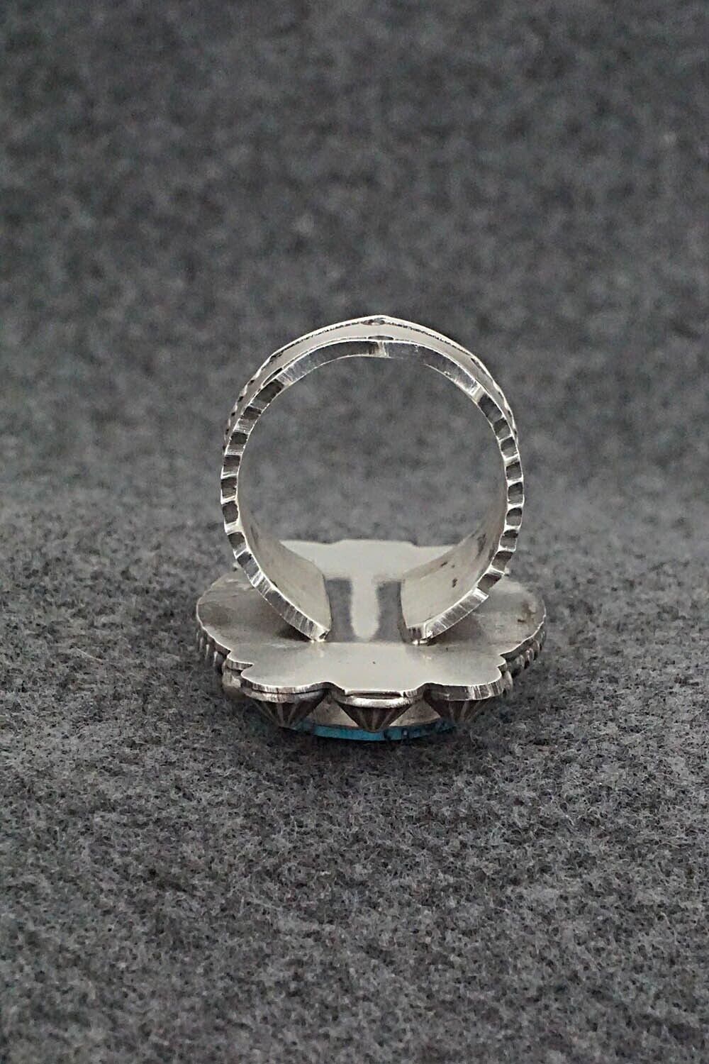 Turquoise & Sterling Silver Ring - Michael Calladitto - Size 9