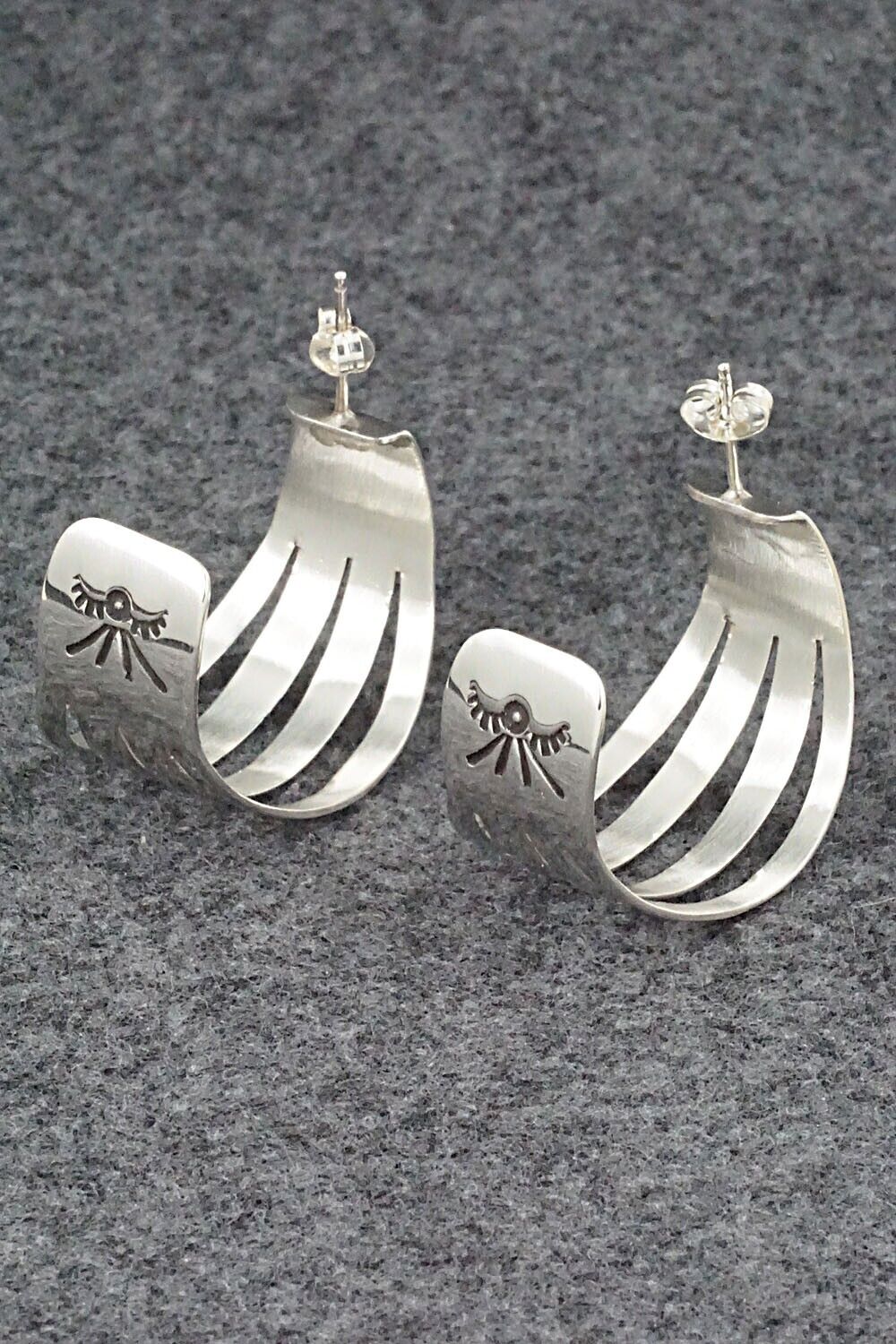 Sterling Silver Hoop Earrings - Grace Silver