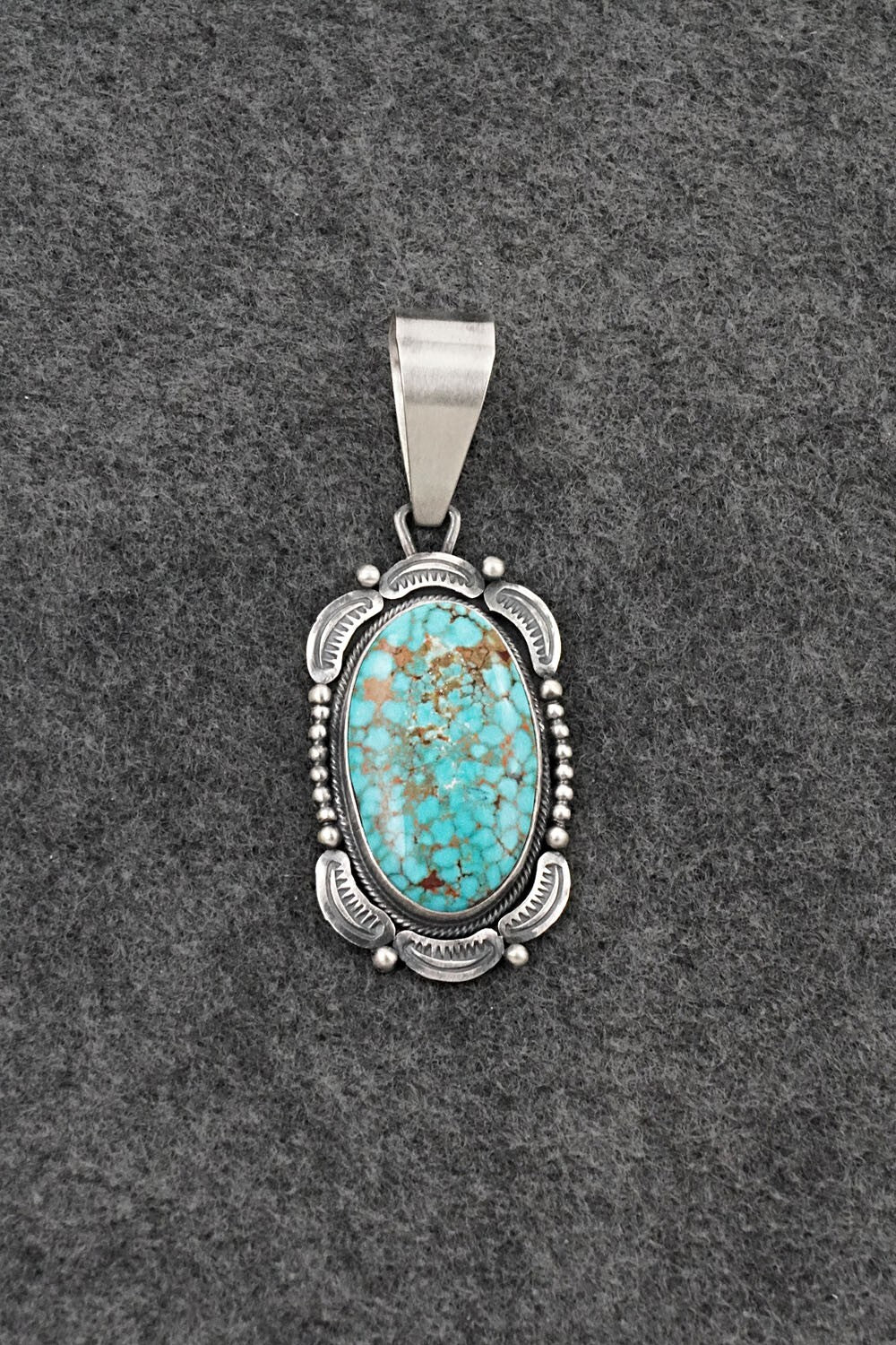 Turquoise & Sterling Silver Pendant - Daniel Benally