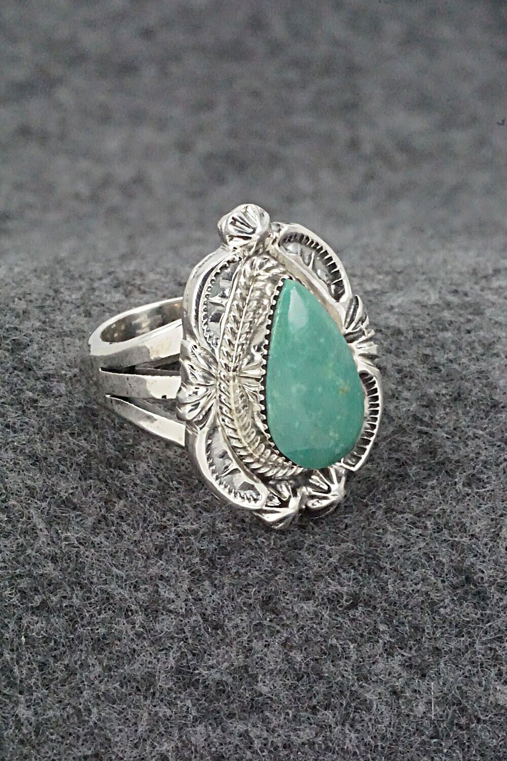 Turquoise & Sterling Silver Ring - Irvin Tsosie - Size 5.25