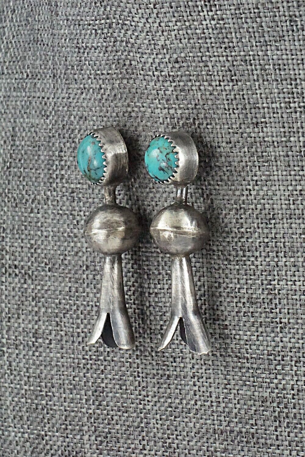 Turquoise & Sterling Silver Earrings - Emily Tsosie