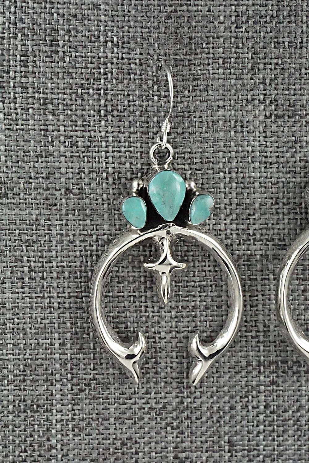 Turquoise & Sterling Silver Earrings - Sarah Yazzie