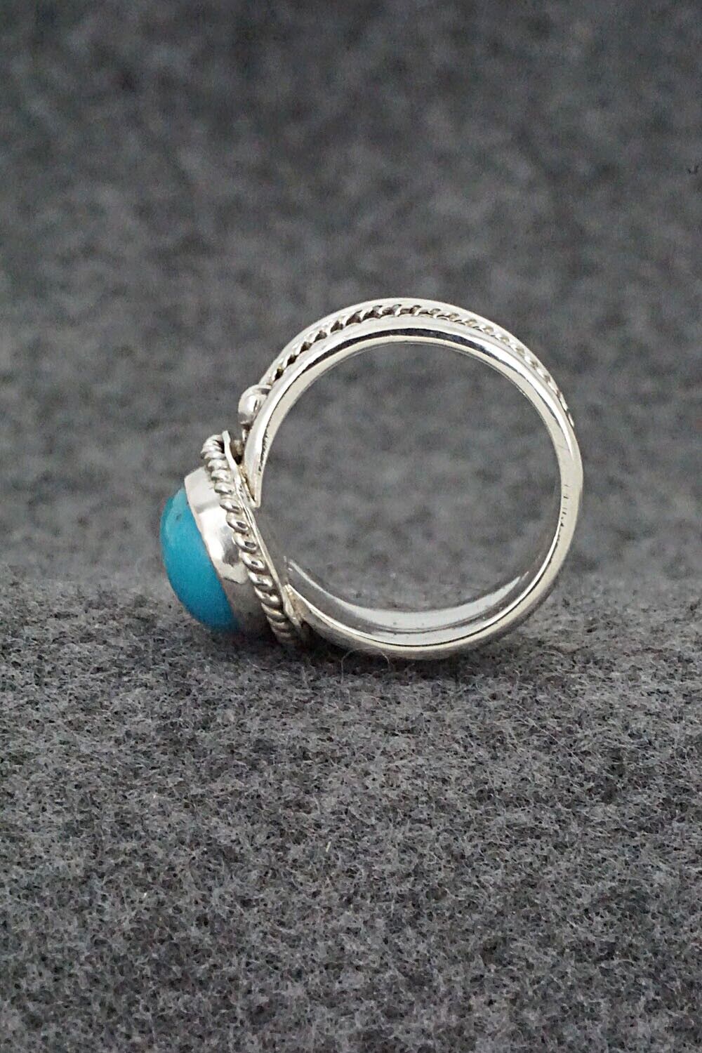 Turquoise & Sterling Silver Ring - Thomas Yazzie - Size 7.75