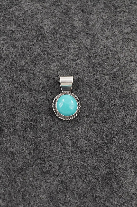 Turquoise & Sterling Silver Pendant - Rena Begay