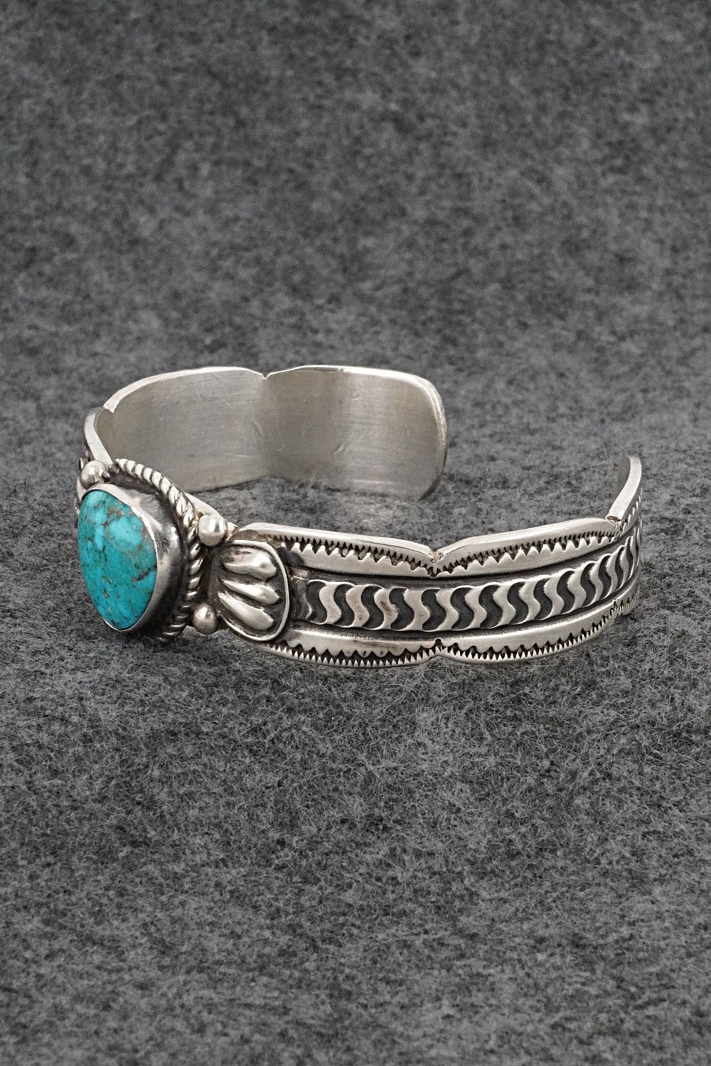 Turquoise & Sterling Silver Bracelet - Tillie Jon