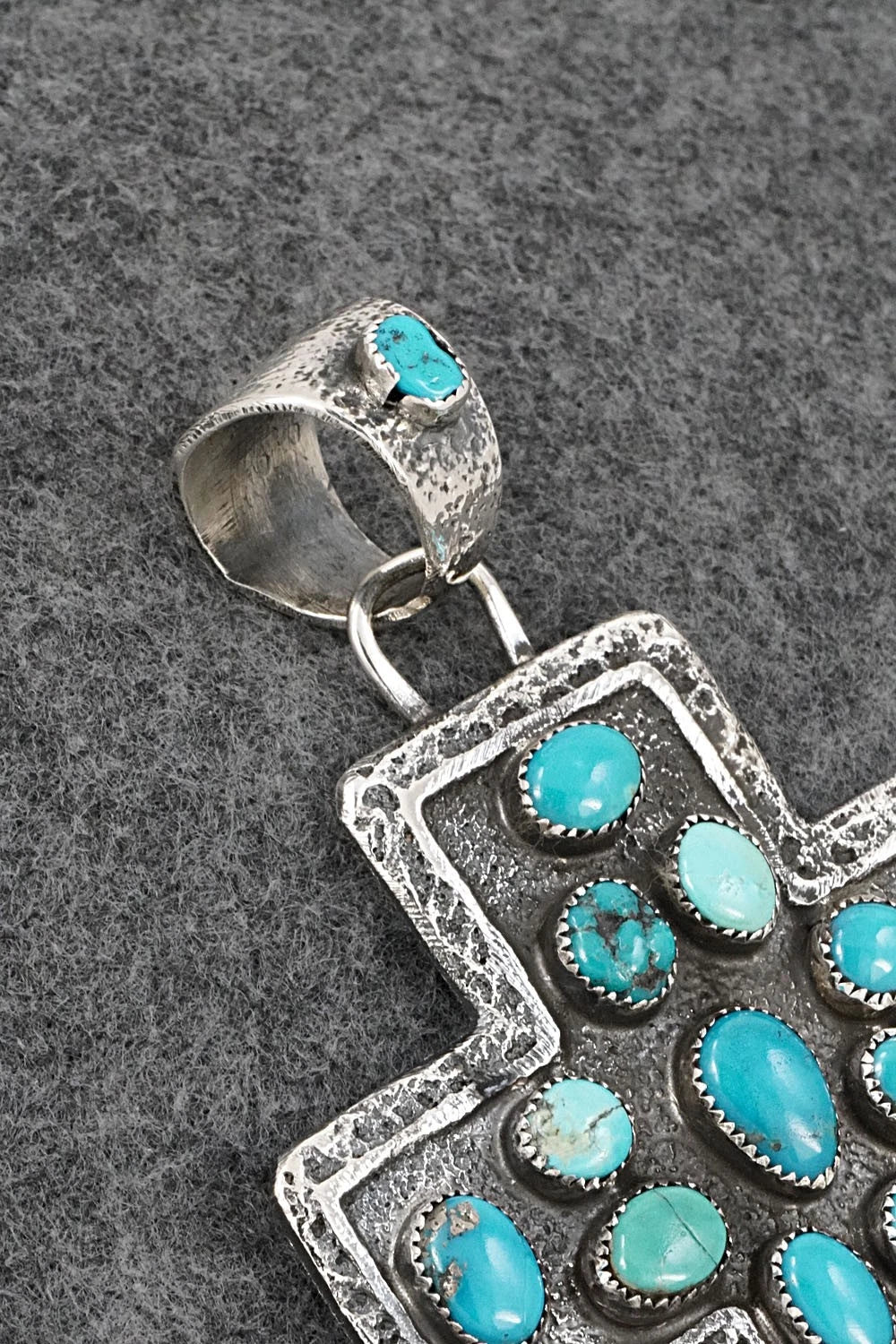 Turquoise & Sterling Silver Pendant - Delbert Arviso