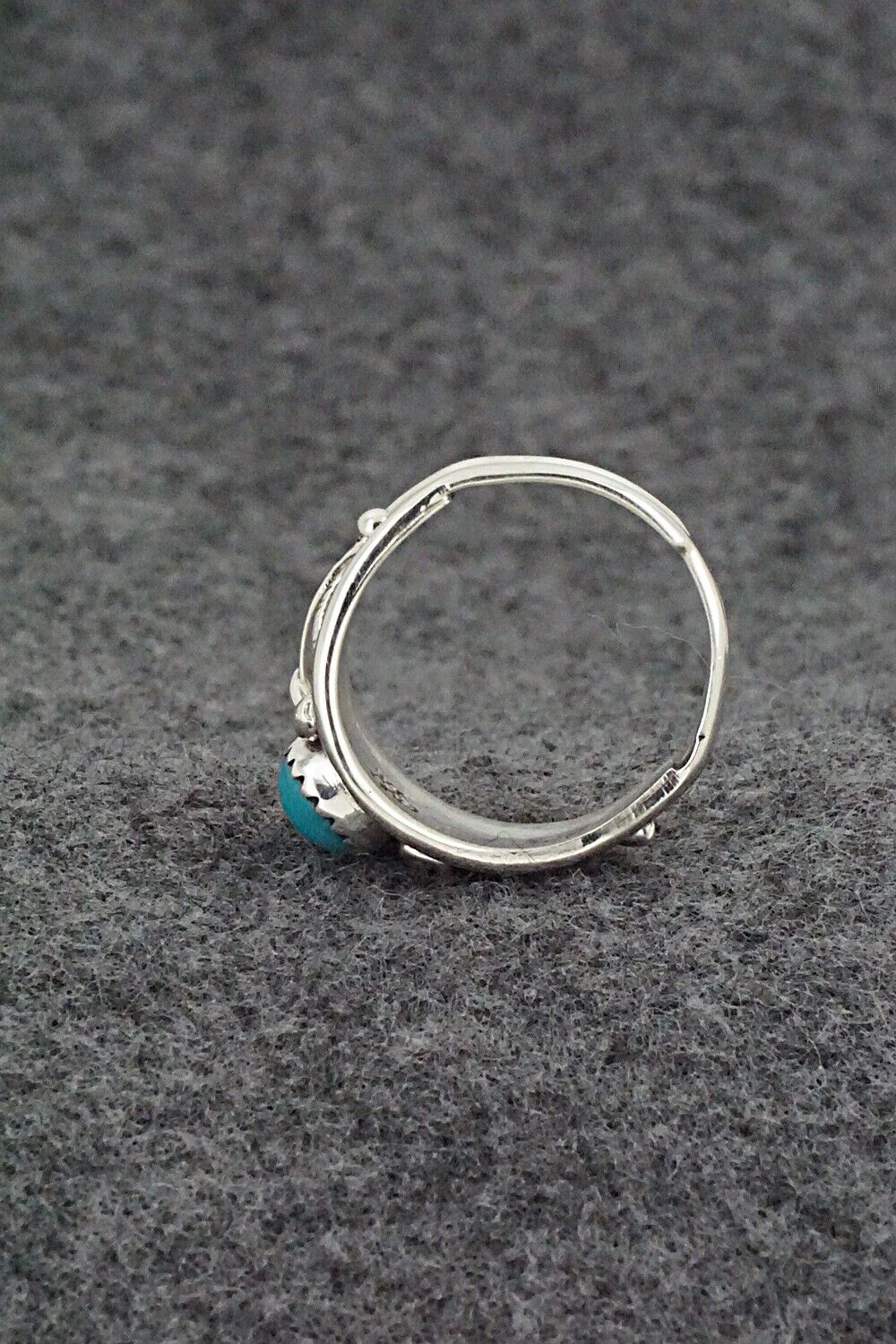 Turquoise & Sterling Silver Ring - Harris Largo - Size 6.5