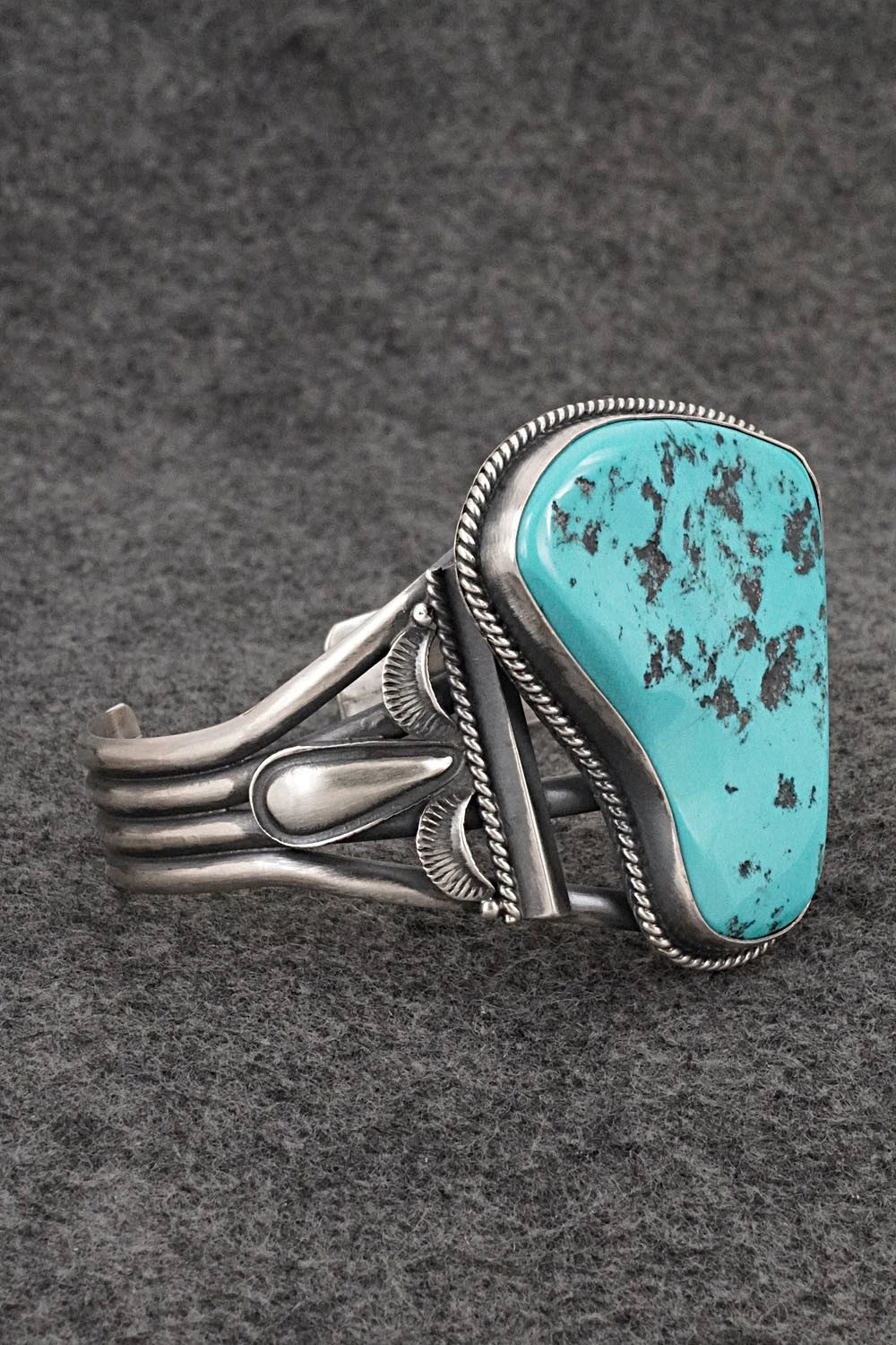 Turquoise & Sterling Silver Squash Blossom Set - Derrick Gordon